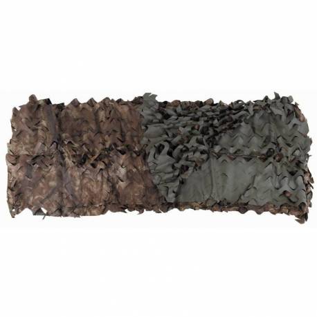 Plasa camuflaj reversibila MFH Hunter Brown, 2x3m, cu husa transport