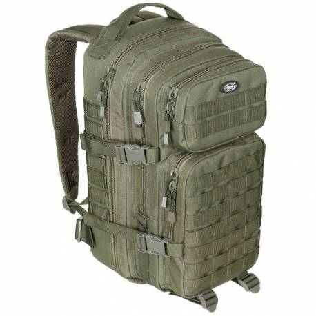 Rucsac modular MFH Assault 30L Verde, multiple buzunare, compatibil sistem hidratare