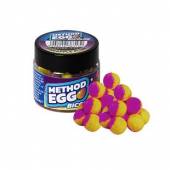 Momeli de carlig BENZAR MIX Method Egg Bicolor 8mm, Ananas-Prune, 30ml