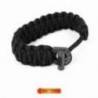 Bratara de supravietuire din paracord BUSHMEN Negru, 6m