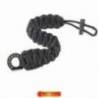 Bratara de supravietuire din paracord BUSHMEN Negru, 6m