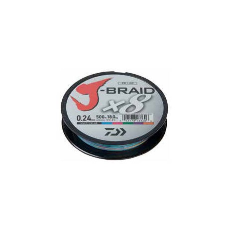 Fir textil DAIWA J-BRAID X8 MULTICOLOR 010MM/6KG/150M