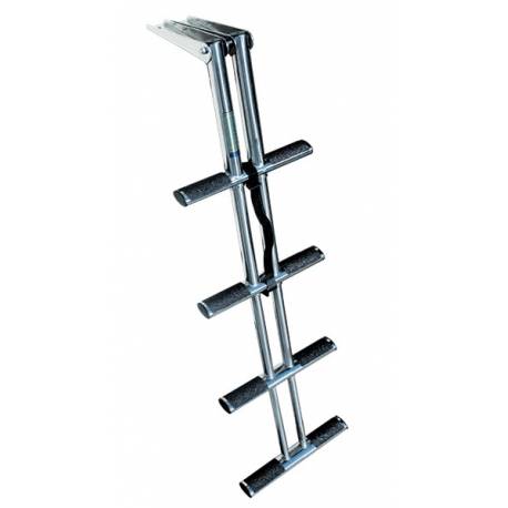 Scara telescopica TORNADO, 4 trepte, inox AISI 316, 115-44cm