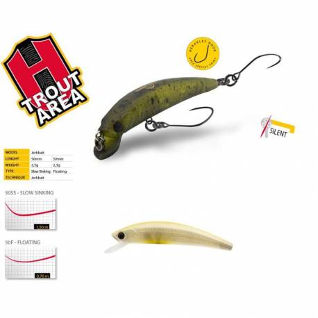 Vobler HERAKLES TESER 50F 5.0cm 2.3g Live Bait