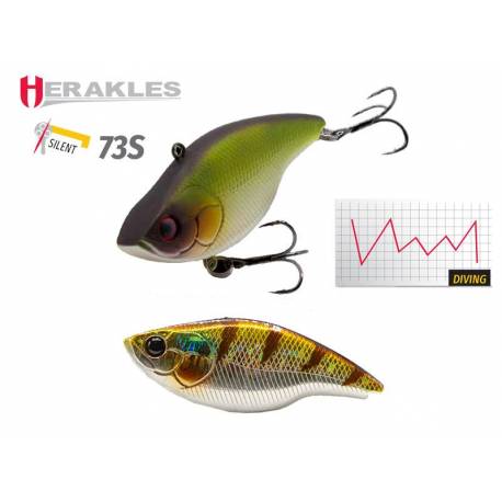 Vobler HERAKLES Blaze 73 Silent, Sinking, 7.3cm, 17g, culoare Pearch