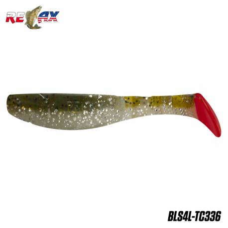 Shad RELAX Kopyto 4L Tricolor, 10cm, 14g, culoare TC336, 4 buc/plic