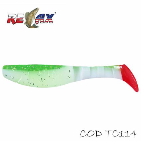 Shad RELAX Kopyto 4L Tricolor, 10cm, 14g, culoare TC114, 4 buc/plic