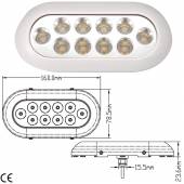 Lumina LED subacvatica GFN, 10 LEDuri, IP68