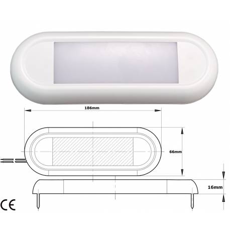 Plafoniera impermeabila GFN 640005, 42 LED-uri, 680 Lumeni
