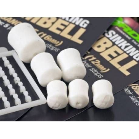 Porumb artificial KORDA Dumbells Slow-Sinking Banoffee 8mm, 10 buc/plic