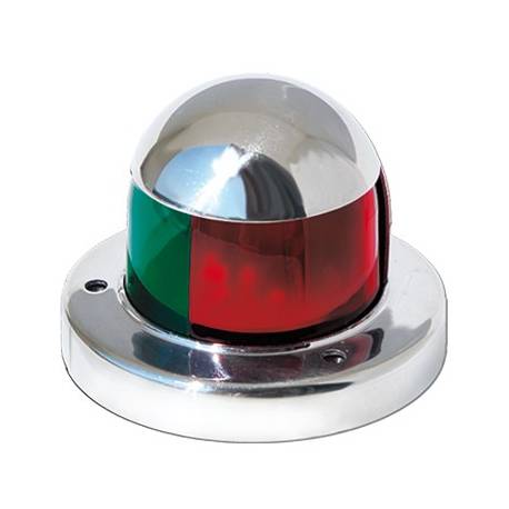 Lumina de navigatie LED bicolora GFN 640089, inox AISI 316, verde/rosu