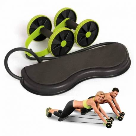 Aparat abdomen Ab Roller cu benzi elastice, AB007, Hiperlion