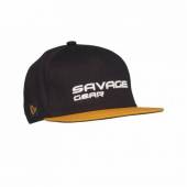 Sapca SAVAGE GEAR Flat Peak, 3D Logo, One Size, Black Ink