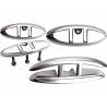Tachet pliabil GFN 210838, inox AISI 316 finisat, 202 x 72 x h15 mm