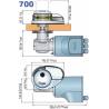 Cabestan vertical QUICK PRINCE DP2, 700W, diametru lant 6mm