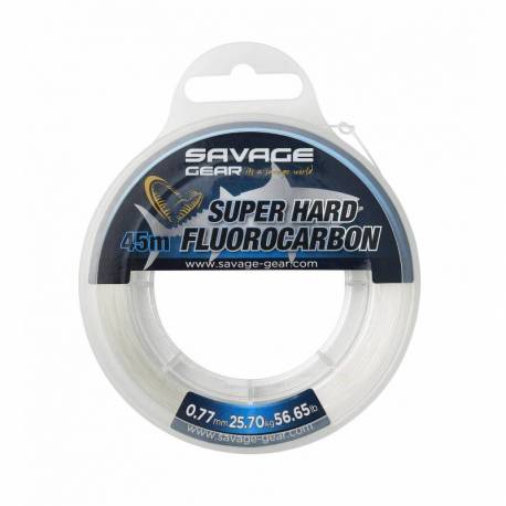 Fir inaintas SAVAGE GEAR Super Hard Fluorocarbon, 0.77mm, 25.7kg, 45m, transparent