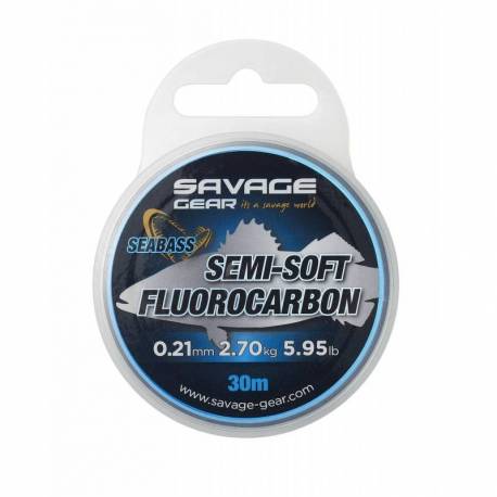 Fir inaintas SAVAGE GEAR Semi-Soft Leader Fluorocarbon, 30m, 0.21mm, 2.70kg