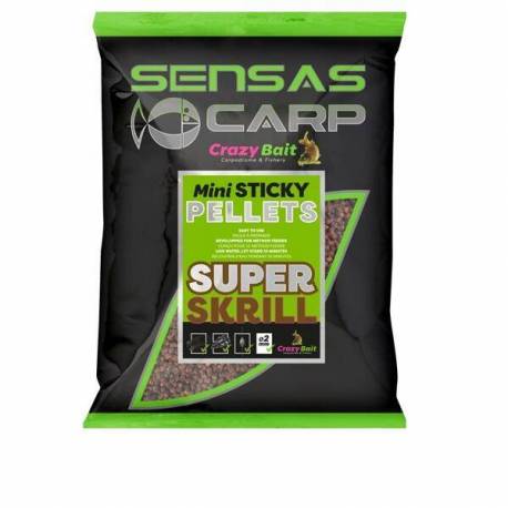 Pelete SENSAS MINI STICKY SUPER KRILL 700g