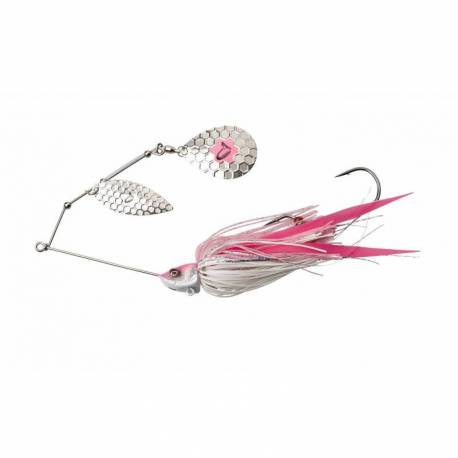 Spinnerbait SAVAGE GEAR Da'Bush, 14cm, 21g, culoare PINK SILVER