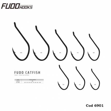 Carlige somn FUDO CATFISH (CATS-BN) Black Nickel, 10/0, 2 buc/plic