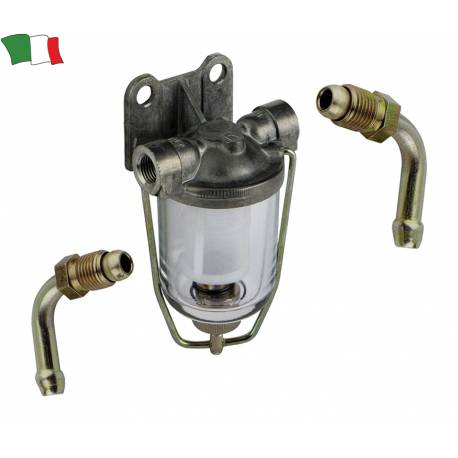 Filtru purificator combustibil GFN 297005 cu conectori pivotanti pt. furtun 8mm