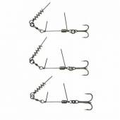 Montura SAVAGE GEAR Corckscrew Stinger 1/0, 35kg, 2buc/plic