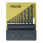 Set 10 burghie HSS PROXXON 28874, DIN 338, 0.3 - 3.2mm