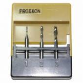 Set 3 freze tungsten 1-2-3mm PROXXON MICROMOT 27116, ax 3mm