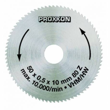 Disc debitor din carbid PROXXON, 50mm, 80 dinti