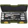 Trusa completa PROXXON cu chei tubulare de 1/4" si 1/2", 65 piese versiune in inch