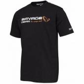 Tricou SAVAGE GEAR Signature Logo Black Ink, marimea L