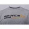 Tricou SAVAGE GEAR Signature Logo Grey Melange, marimea S