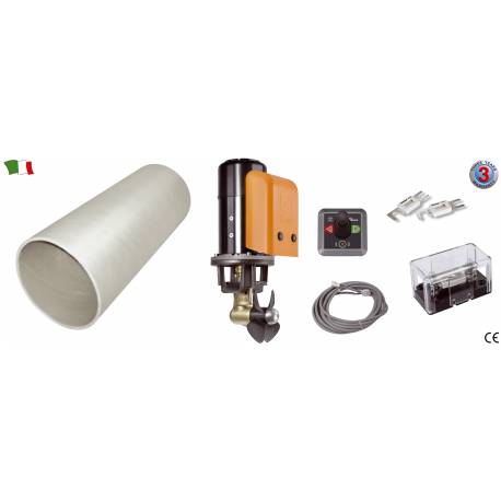 Kit thruster QUICK BTQ 110 - 25, 12V, 1000W, 25kgf, pentru ambarcatiuni 5-7.5m