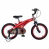 Bicicleta copii 4-6 ani LANQ CSW16/39D, roti 16 Inch, roti ajutatoare, culoare rosu cu design negru