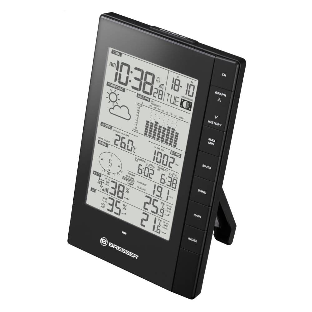 First curve particle Statie meteo BRESSER 7902571, termometru, higrometru, alarma - HobbyMall - Statii meteo First curve particle Statie meteo BRESSER 7902571, termometru, higrometru, alarma - HobbyMall - Statii meteo