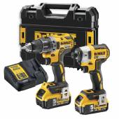 Set scule DeWALT DCK268P2T-QW masina de gaurit DCD791 + masina de insurubat DCF887 + cutie TSTAK II , 2 acumulatori 5Ah, 18V