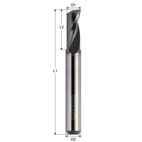 Freza cu 1 canelura DATRON 0068930E, suprafata Alcrona, 3.0x6.0mm