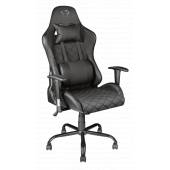 Scaun gaming TRUST GXT 707R Resto Chair Black, reglabil, rotativ 360°, piele sintetica, max. 150kg