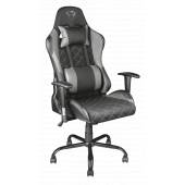 Scaun gaming TRUST GXT 707R Resto Chair Grey, reglabil, rotativ 360°, piele sintetica / tesatura elastica, max. 150kg