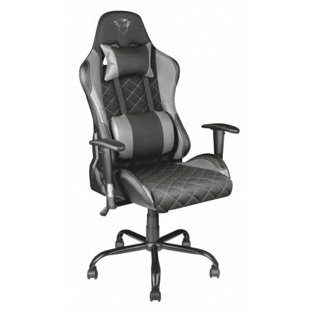 Scaun gaming TRUST GXT 707R Resto Chair Grey, reglabil, rotativ 360°, piele sintetica / tesatura elastica, max. 150kg