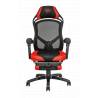 Scaun gaming TRUST GXT 706 Rona cu suport picioare, Red, rotativ la 360°, reglabil, piele sintetica, max 120kg