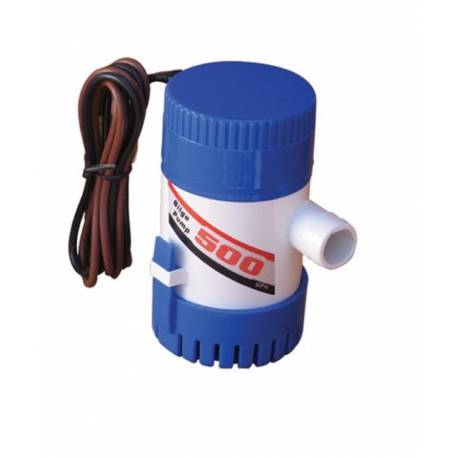 Pompa de santina GIBSY 500 GPH, 12V, max. 1900 l/h, pentru ambarcatiuni mici si barci gonflabile