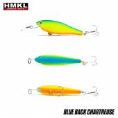 Vobler HMKL Shad 45 SP, 4.5cm, 2.8g, suspending, culoare Blue Back Chartreuse