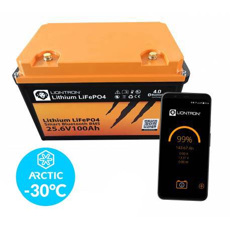 Acumulator LIONTRON LiFePO4 LX Arctic Smart BMS 25.6V 100Ah, 27.5kg
