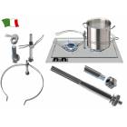 Kit suport tip coloana pentru tigaie CAN Steel, inox