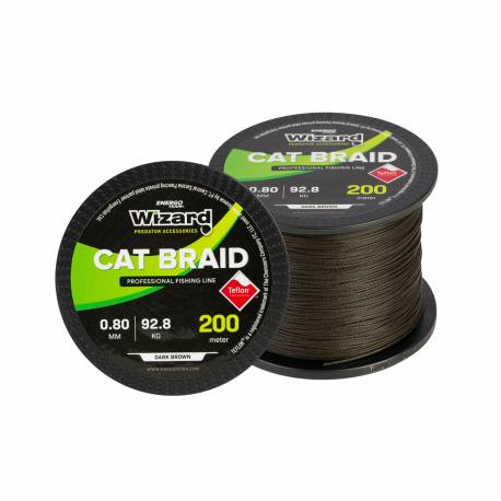 Fir textil WIZARD Cat Braid Dark Brown, 200m, 0.60mm, 63.2kg