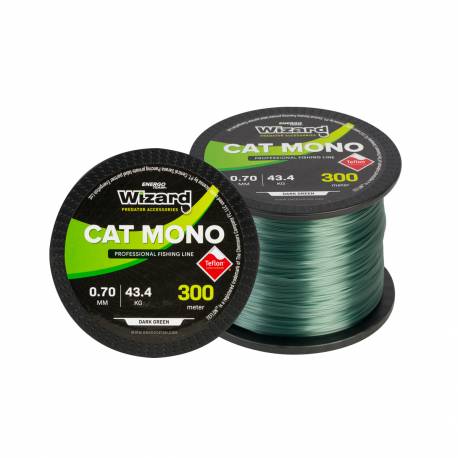 Fir textil WIZARD Cat Mono Dark Green, 300m, 0.60mm, 36.2kg