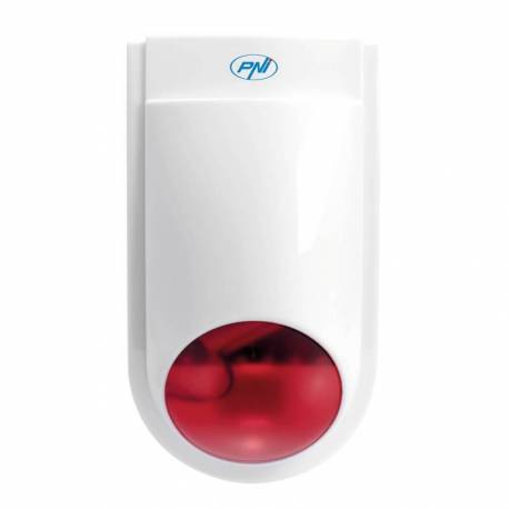 Sirena de exterior wireless PNI SafeHouse HS007LR, pentru sisteme de alarma wireless