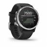 GR Fenix 6S Solar Silver/Black Band GPS