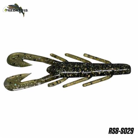 Naluci 4PREDATORS Riku Shad 8cm, culoare S029, 5buc/plic